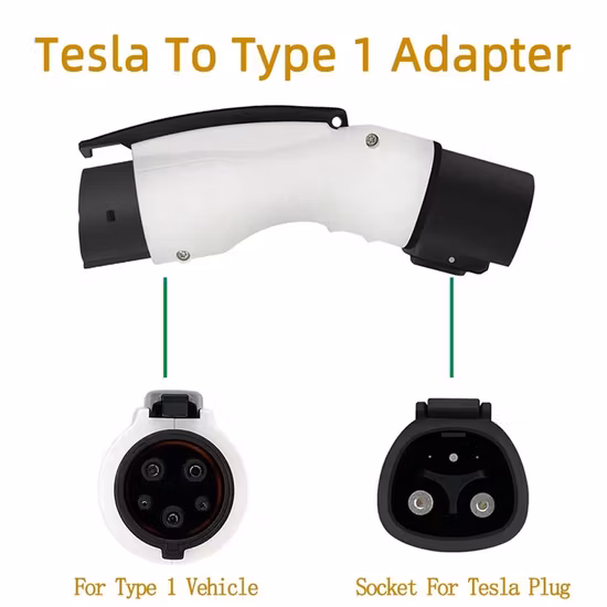 48A Adapter for Tesla to J1772 EV Charging Adapter Type 1 New Energy Car Adapter 250V for Tesla Charger