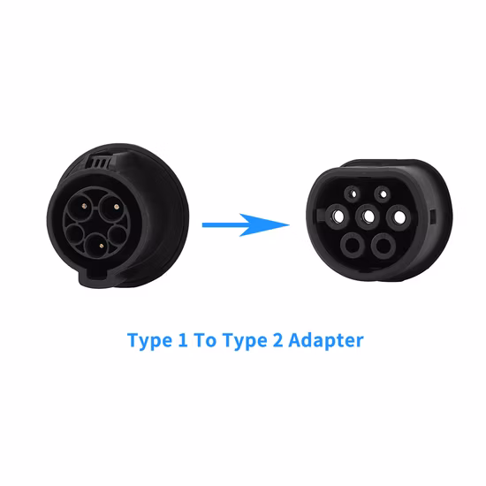 Typ 1 bis Typ 2 EV-Stecker, EV-Adapter, EV-Ladegerät-Adapter