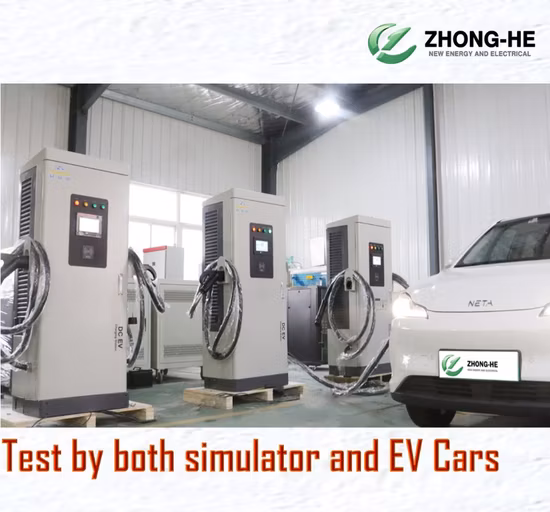 60 kW 80 kW 100 kW 120 kW 160 kW 200 kW Double Guns EV-Ladegerät Ladestation CCS1 CCS2 Chademo GB/T-Typen Ausgang 150