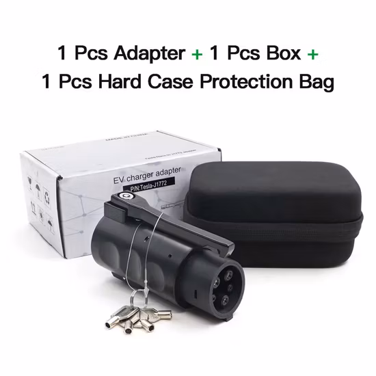 Tragbarer DC-EV-Schnellladestecker, Ladekabel für Elektroautos, AC-Adapter